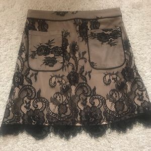 Abercrombie &Fitch - Women’s Black Lace Skirt - 0